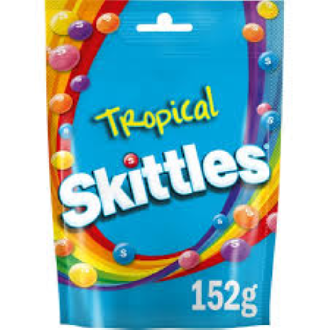 SKITTLES TROPICAL BAG 152G